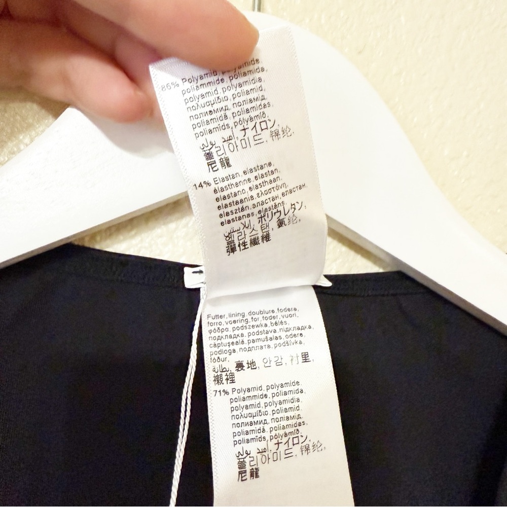 NWT Wolford Vermont String Body Suit Thong V-Neck Black 79177 size XS $210 - Picture 10 of 12